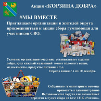 Акция  "Корзина добра".